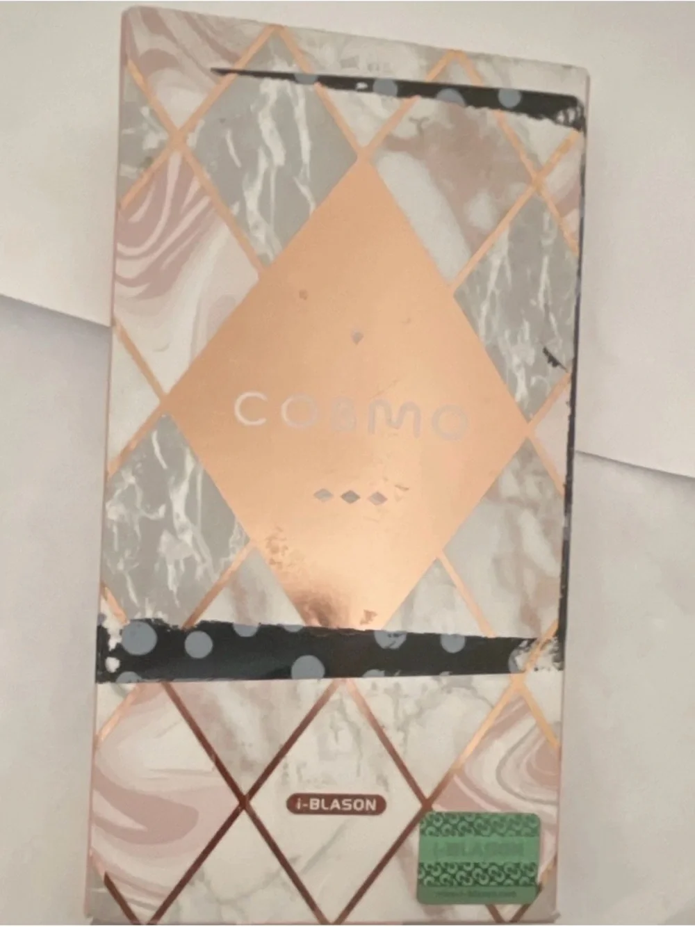 Cosmo Series Pink Marble Geometric iPhone 11Pro Max Case